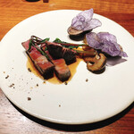 epice Dessert et Cuisine - 赤城和牛のソテー、ポルチーニ添え