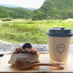 のがり - 和栗のモンブランタルト・コーヒー(トモモウコーヒー)