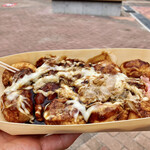 浪花屋 - 前回訪問のソースマヨ　やっぱりソースたっぷりやw