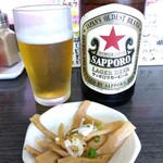 中華麺房 東龍 - 泡まで美味しそう(^o^)v「メンマ」がサービスされました(^_^)d