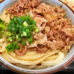 情熱うどん わらく - 肉釜玉1.5玉