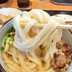 情熱うどん わらく - 粘りがあり美味い