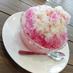 紺屋町番屋カフェ - かき氷（イチゴミルク）