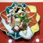 御料理 竹寳 - ながれごのさざ波切りが見事です