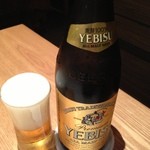 はまぐり庵 - (ドリンク)エビス 中瓶