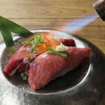 2 pieces of Hokkaido lamb Sushi