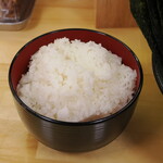 ラーメン 三亀 - ご飯 100円