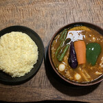 ラマイ - チキンカレー、スープ大盛り、ライスＬ