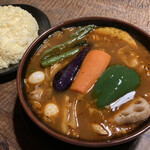 ラマイ - チキンカレー、スープ大盛り、ライスＬ