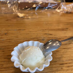 いわ志 - お口直し（バニラアイス）