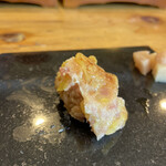 いわ志 - ⑪おはぎ（とろ＋沢庵）