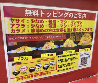 Tachikawa Mashimashi - 無料トッピングのご案内♪