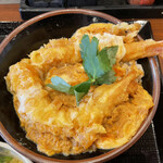 丸亀製麺 - 海老天とじ丼並アップ❤️プリプリの大きな海老です❗️
