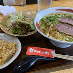 花ひなたに咲く - ラーメンと炒飯のセット