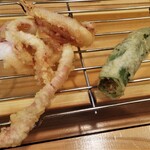 天ぷら膳と旨いもん ほ  - イカ、オクラ