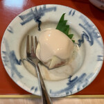 天喜 - デザート（イチヂク　胡麻ソース掛け）