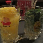 立ち呑み クック オッソ オッセョ! - 八朔とミントのカクテル☆