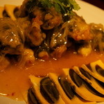 龍口酒家 - 金華魚巻（魚と金華ハムの梅汁タレかけ）