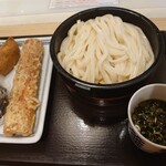 Miyatake Sanuki Udon - 別の日のざる並300円、ちくわ天160円、昆布おにぎり130円、いなり100円✨