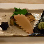 さ々木 - 鰆の西京焼き♪　器の模様がお料理を引き立たせる♪