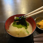 地鶏焼 かがり火 - 味噌汁の具
