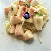 ワインラウンジ＆レストラン セパージュ 名古屋店 - 桃のパスタ