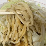 ラーメン もっけだの - 『冷凍汁なし(調理後)』の麺(麺、特製ダレ以外別売)