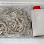 ラーメン もっけだの - 『冷凍汁なし』の麺、特製ダレ