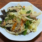 ラーメン専科笑てん - 野菜炒め