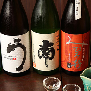 We have a wide selection of shochu and sake ◎ You may even find local sake that is not on the menu...