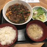 四川大衆 ハオワール - 四川麻婆豆腐定食@800円