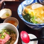 むぎの里 - 天ぷらうどんセット　￥680