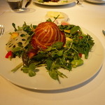 レフェルヴェソンス - アップルパイの様に♯７～フロマージュ・ド・テット・ド・コション＆ポムリヨネーズ、手長海老、フォアグラ、キャベツ、北寄貝と独活のサバイヨン、蕗の茎のタブナート、時季のサラダ