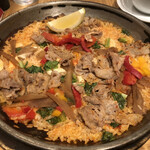 La Pesquera MARISQUERIA - weekly：牛肉とごぼう、エリンギのパエージャ