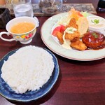 アロマカフェ - 2022年9月　Aランチご飯大盛（1150円）