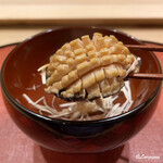 御料理 寺沢 - 椀種には立派な蝦夷あわび