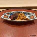 御料理 寺沢 - いわて牛のフィレ肉の炭火焼と杏茸