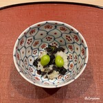 御料理 寺沢 - 香茸と藤九郎銀杏の飯蒸し