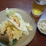 野球鳥 立川球場 - ビールとお通し