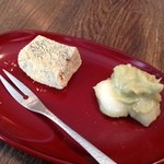 やさい料理 つむぎや - 甘味 わらび餅と白玉