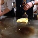 吉祥寺 じゅん粋 - 豚平焼680円④巻いて巻いて