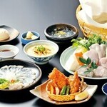 Gempin Houzenji Souhonten Fugu Unagi Kani Ryouri - 【天然とらふぐ】鍋コース