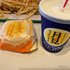 マクドナルド - チーズ月見　安納芋シェイク