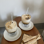 rodan-caff - カフェオレとチーズケーキ