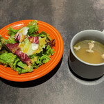 COOK BARN TOKYO - ミニサラダとスープ