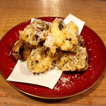 肴町 匙 - マッシュルームの天ぷら