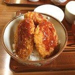 一二三食堂 - ヒレソースカツ丼。
            うま～い。