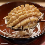 御料理 寺沢 - 蝦夷あわびのボタン鮑仕立て