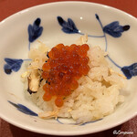 御料理 寺沢 - いくらをオンザライス