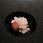 鮨あんりえるるかん - デザート（アメーラトマトとライチのシャーベット）